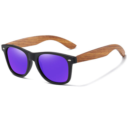 GM New 100% Real Zebra Wood Sunglasses Polarized Handmade Bamboo Mens Sunglass Sun glasses Men Gafas Oculos De Sol Madera