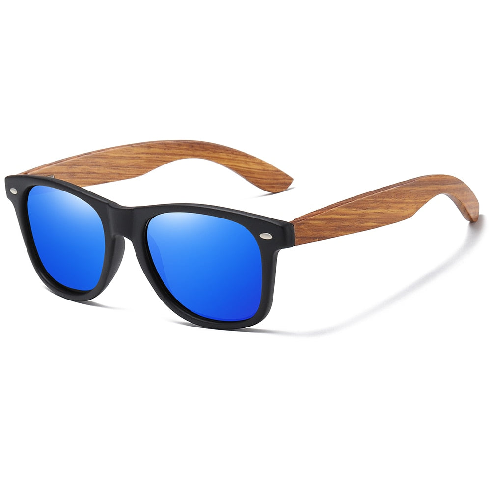 GM New 100% Real Zebra Wood Sunglasses Polarized Handmade Bamboo Mens Sunglass Sun glasses Men Gafas Oculos De Sol Madera