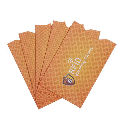 10Pcs Aluminum Foil RFID Blocking Card Sleeve Anti Scan Card Holder NFC Shielding Credit Bank Card Protector Anti Theft Wallet