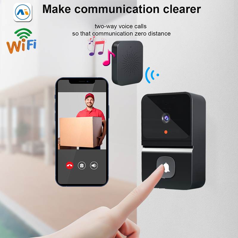 Intelligent Wireless Doorbell Home Welcome Doorbell Waterproof 300m Remote Smart Door Bell Chime EU UK US Plug Optional