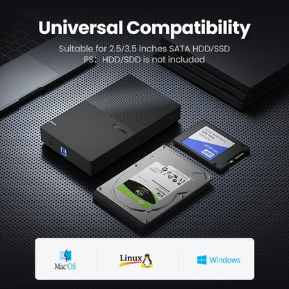 Ugreen HDD Case 3.5 2.5 SATA to USB 3.0 Adapter External Hard Drive Enclosure Reader for SSD Disk HDD Box Case HD 3.5 HDD Case