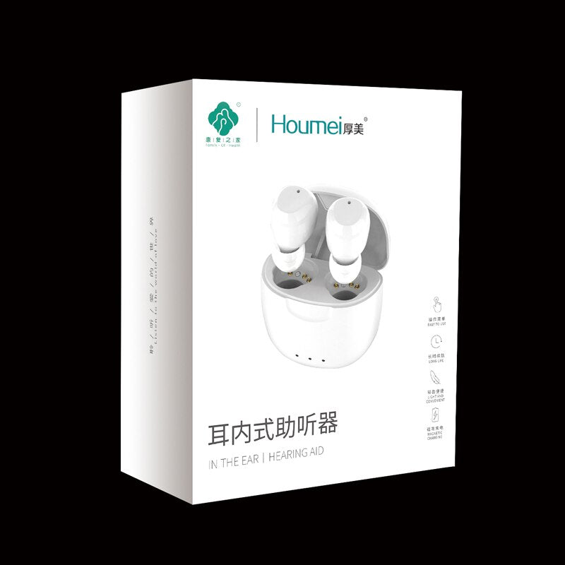 Intelligent New Style Hearing Aid Rechargeable Low-Noise Wide-Frequency One-Click Operation Sound Amplifier Deaf Hearing Aids