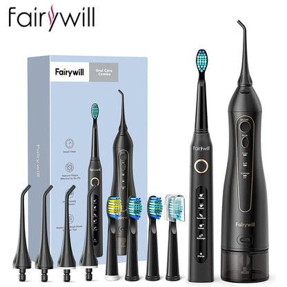 Fairywill Portable Oral Irrigator USB 300ml Rechargeable Dental Water Flosser Irrigator Dental Teeth Cleaner 3 Modes for Adult