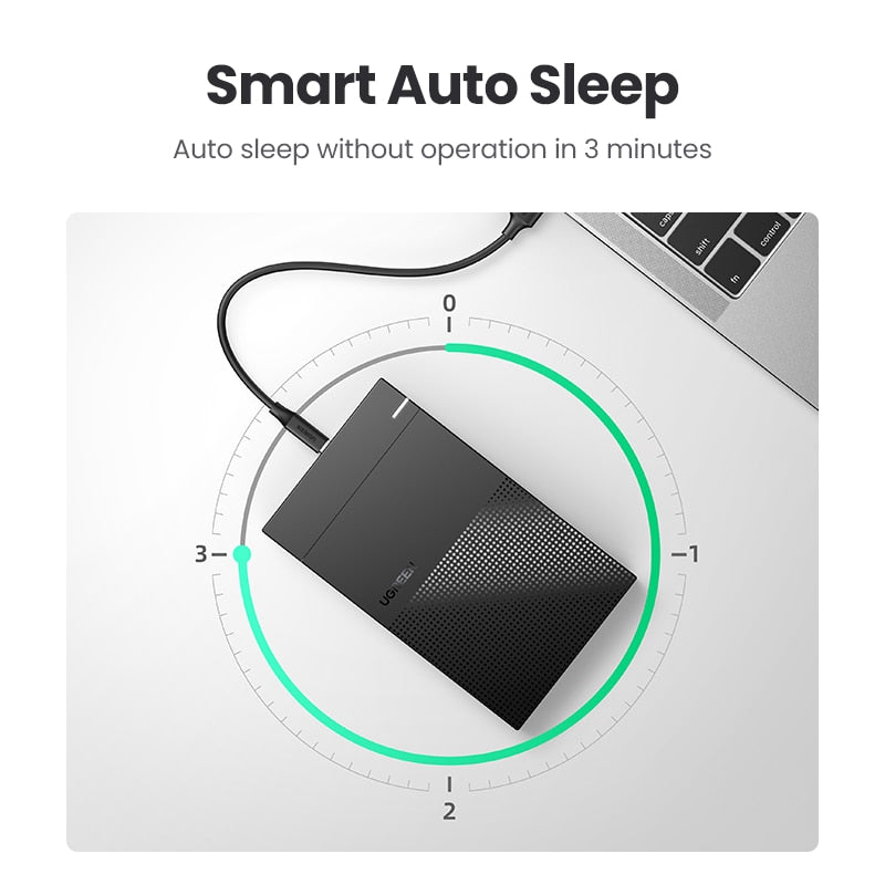 Ugreen HDD Case 3.5 2.5 SATA to USB 3.0 Adapter External Hard Drive Enclosure Reader for SSD Disk HDD Box Case HD 3.5 HDD Case