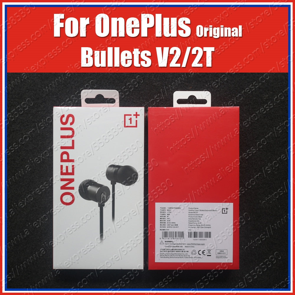 BE02T New Package Original OnePlus Bullets 2T Type-C Earphones Headsets With Mic For Oneplus 9 Pro 8T 8 Pro 7T Pro 7 Pro 6T 6 5T