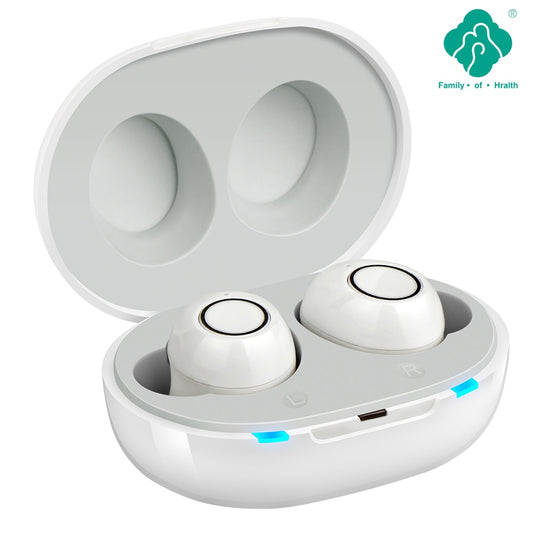 Intelligent New Style Hearing Aid Rechargeable Low-Noise Wide-Frequency One-Click Operation Sound Amplifier Deaf Hearing Aids