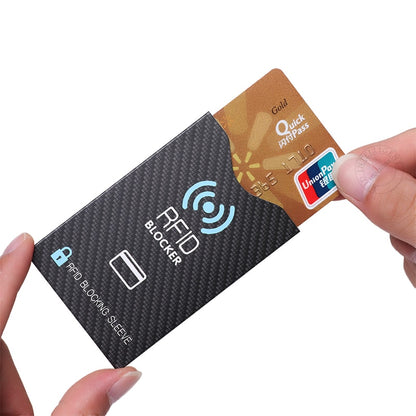 10Pcs Aluminum Foil RFID Blocking Card Sleeve Anti Scan Card Holder NFC Shielding Credit Bank Card Protector Anti Theft Wallet